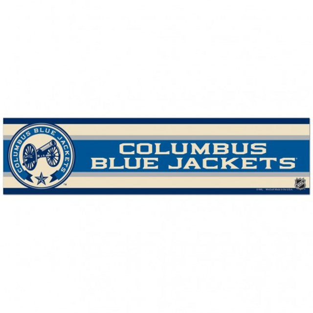 Calcomanía de Columbus Blue Jackets, estilo tira para parachoques de 3 x 12 pulgadas