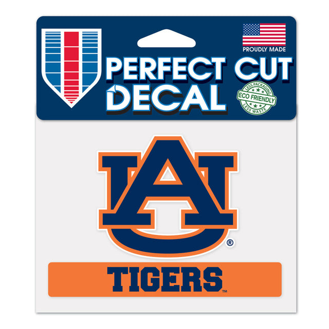 Calcomanía de Auburn Tigers de 4,5 x 5,75 pulgadas, corte perfecto en color