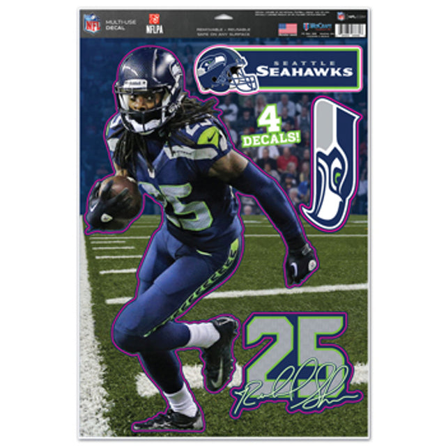 Seattle Seahawks Richard Sherman Decal 11x17 Multi Use