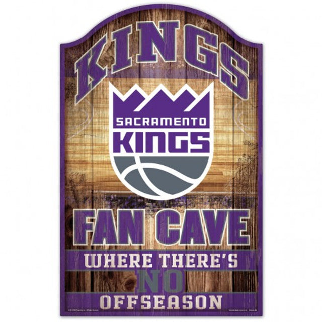 Sacramento Kings Sign 11x17 Wood Fan Cave Design