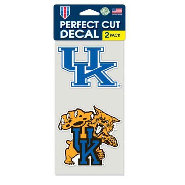 Juego de 2 calcomanías troqueladas de Kentucky Wildcats