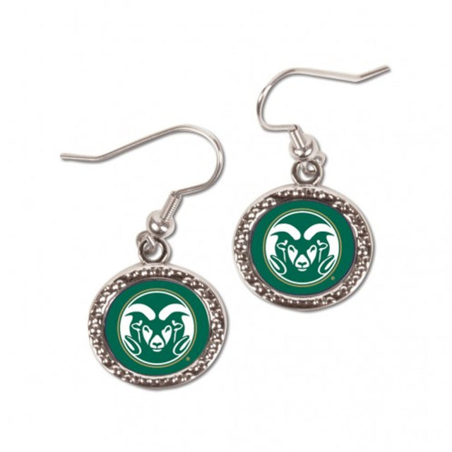 Pendientes de los Colorado State Rams de estilo redondo