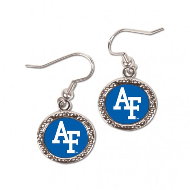 Air Force Falcons Earrings Round Style