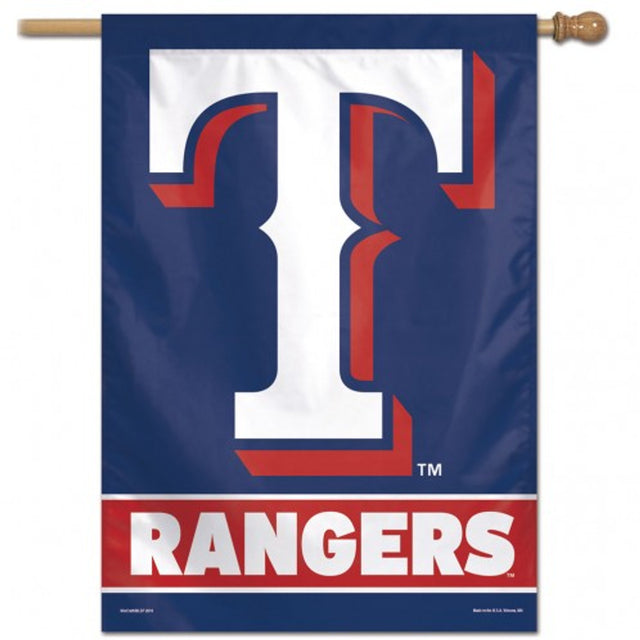 Banner de los Texas Rangers de 28 x 40, diseño alternativo vertical