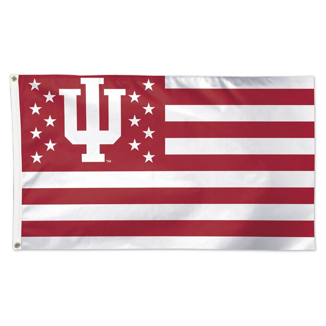 Bandera de los Indiana Hoosiers de 3 x 5 pulgadas con diseño americano