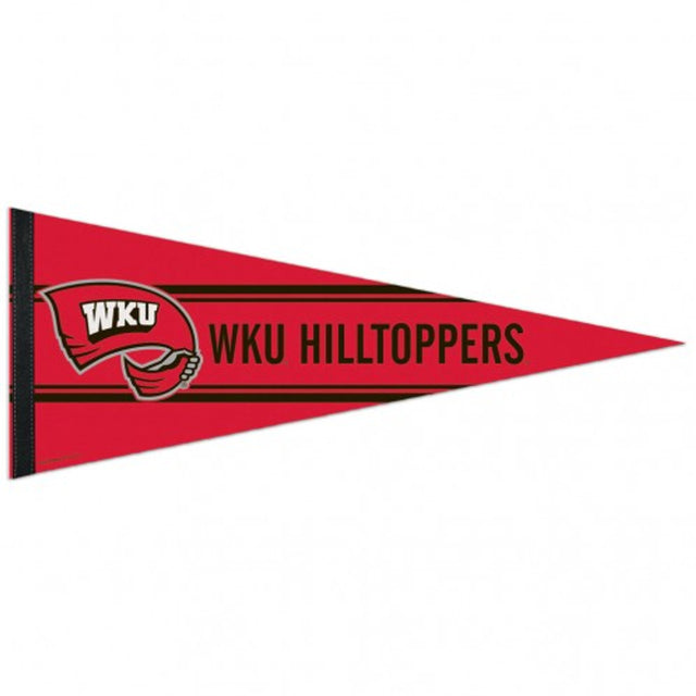 Banderín de estilo premium de Western Kentucky Hilltoppers de 12 x 30