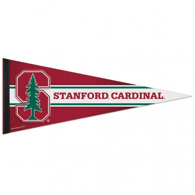 Banderín de Stanford Cardinal de 12 x 30, estilo premium