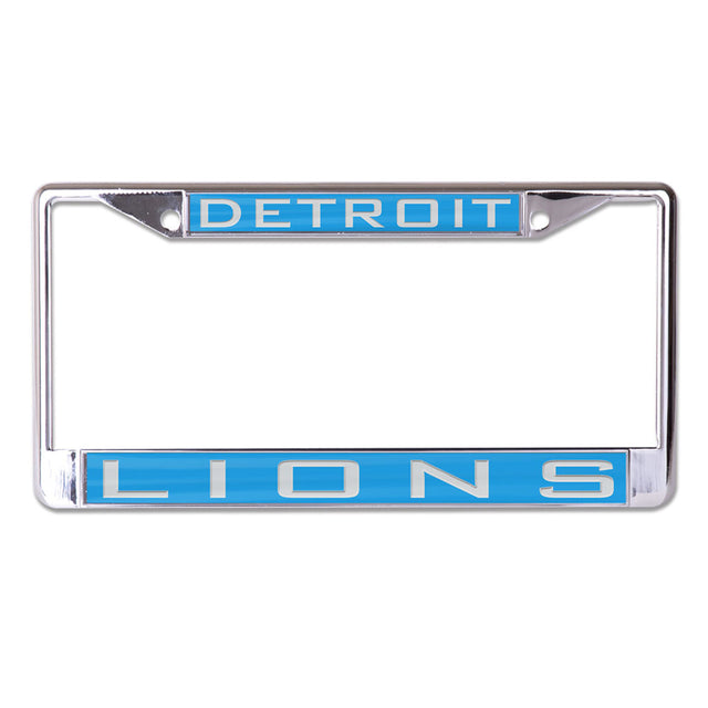 Detroit Lions License Plate Frame - Inlaid