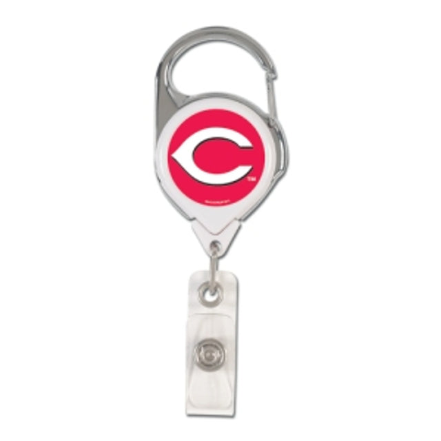 Porta credencial retráctil premium de Cincinnati Reds