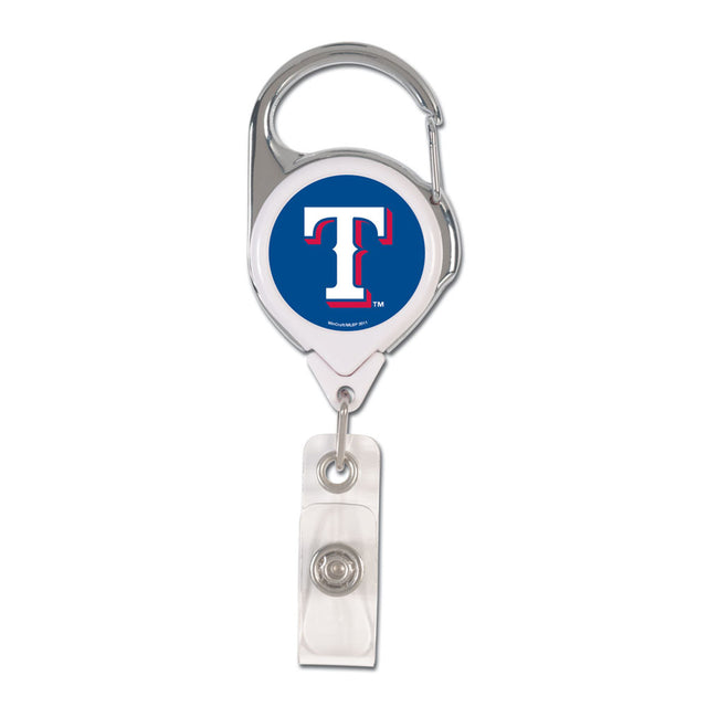 Porta credencial retráctil premium de los Texas Rangers