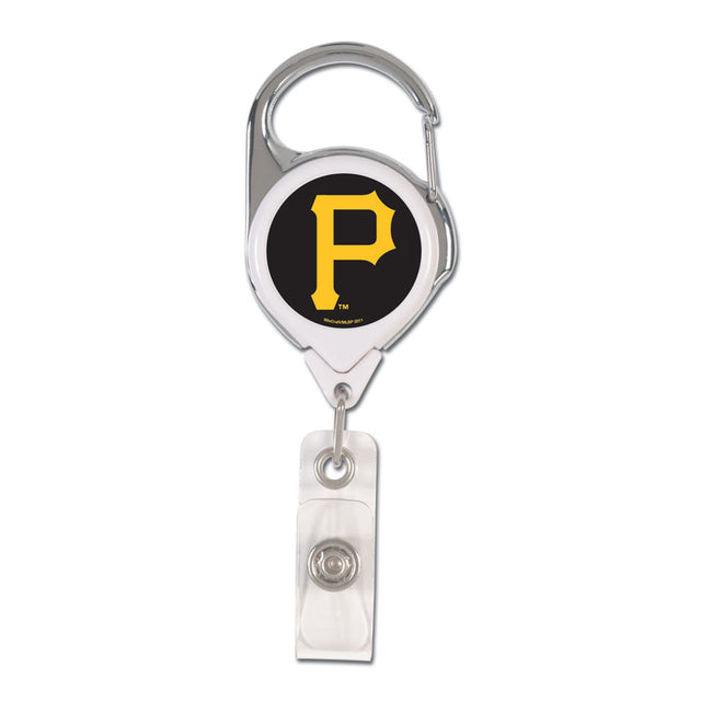 Porta credencial retráctil premium de los Piratas de Pittsburgh