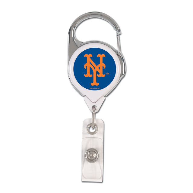 Porta credencial retráctil premium de los New York Mets