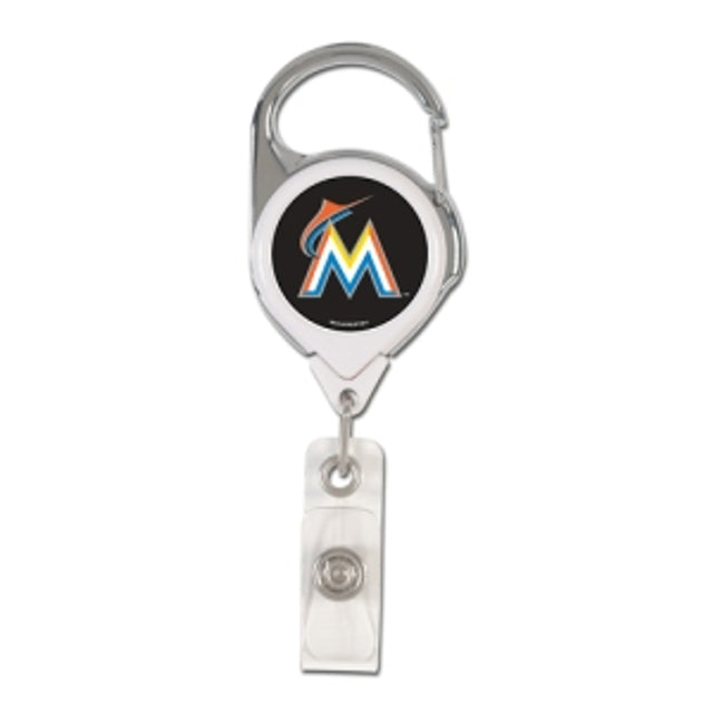 Porta credencial retráctil premium de los Miami Marlins