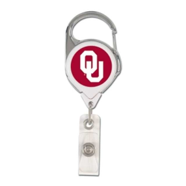 Porta credencial retráctil premium de Oklahoma Sooners