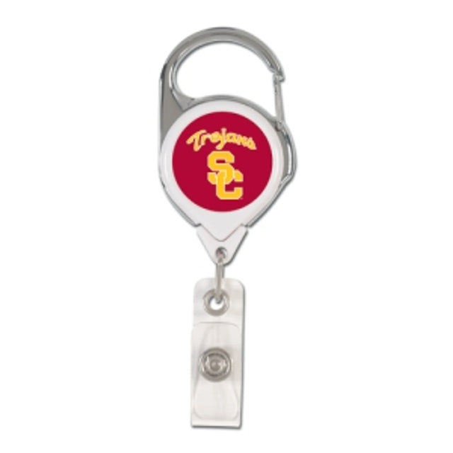 Porta credencial retráctil premium de USC Trojans