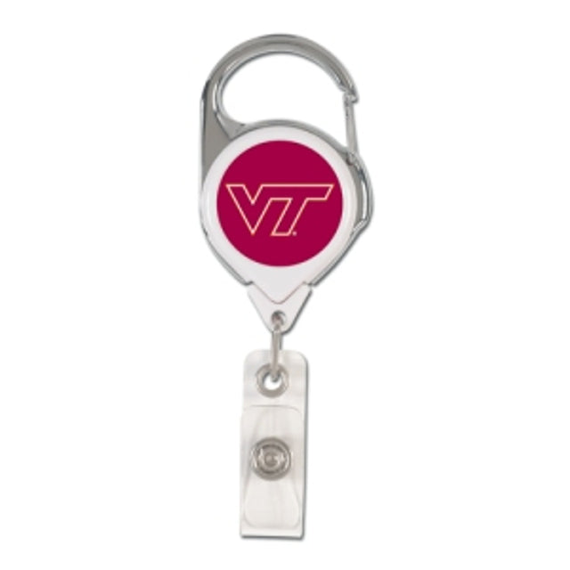 Porta credencial retráctil premium de Virginia Tech Hokies