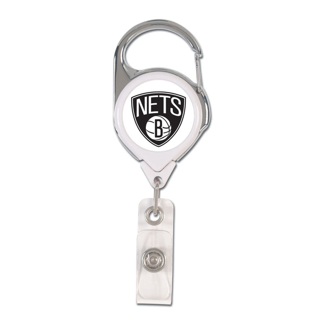 Porta credencial retráctil premium de los Brooklyn Nets