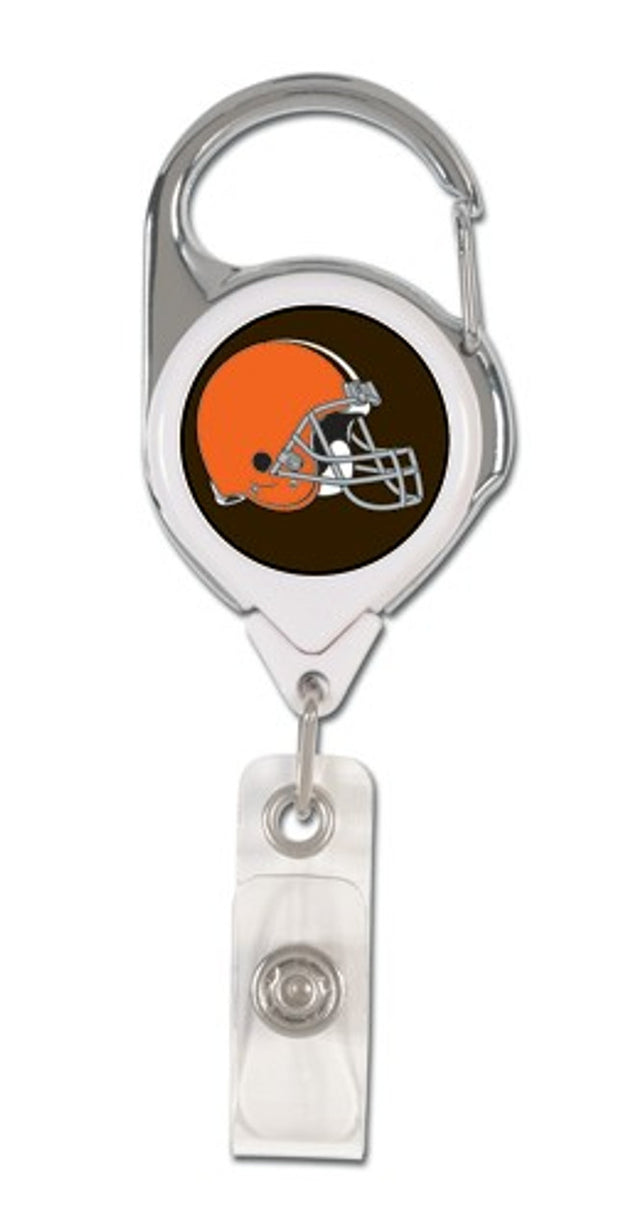 Porta credencial retráctil premium de los Cleveland Browns