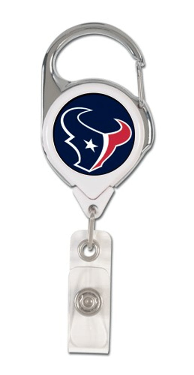 Porta credencial retráctil premium de los Houston Texans