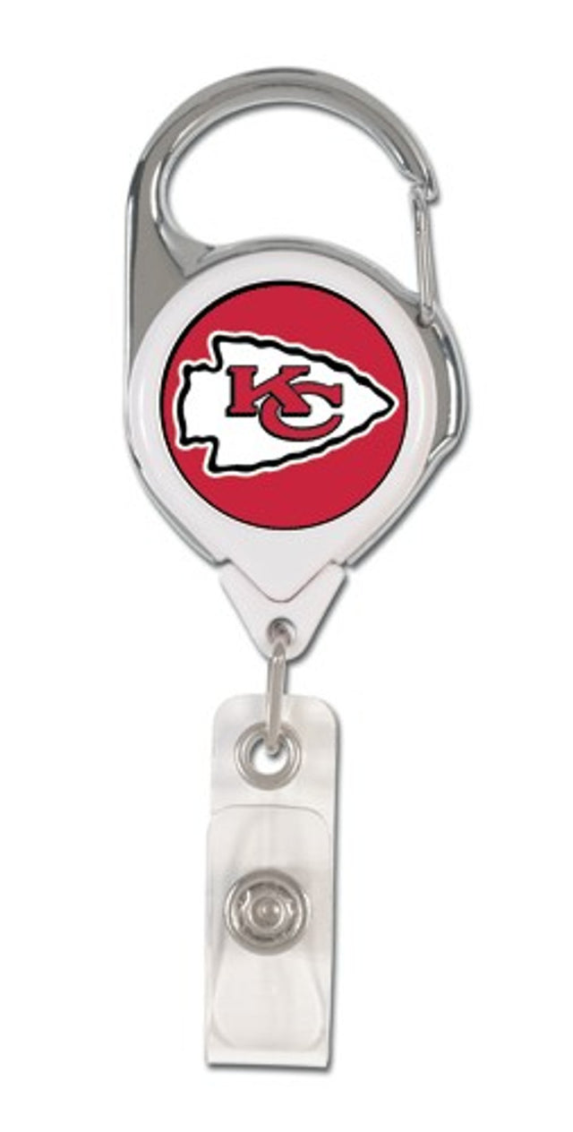 Porta credencial retráctil premium de los Kansas City Chiefs