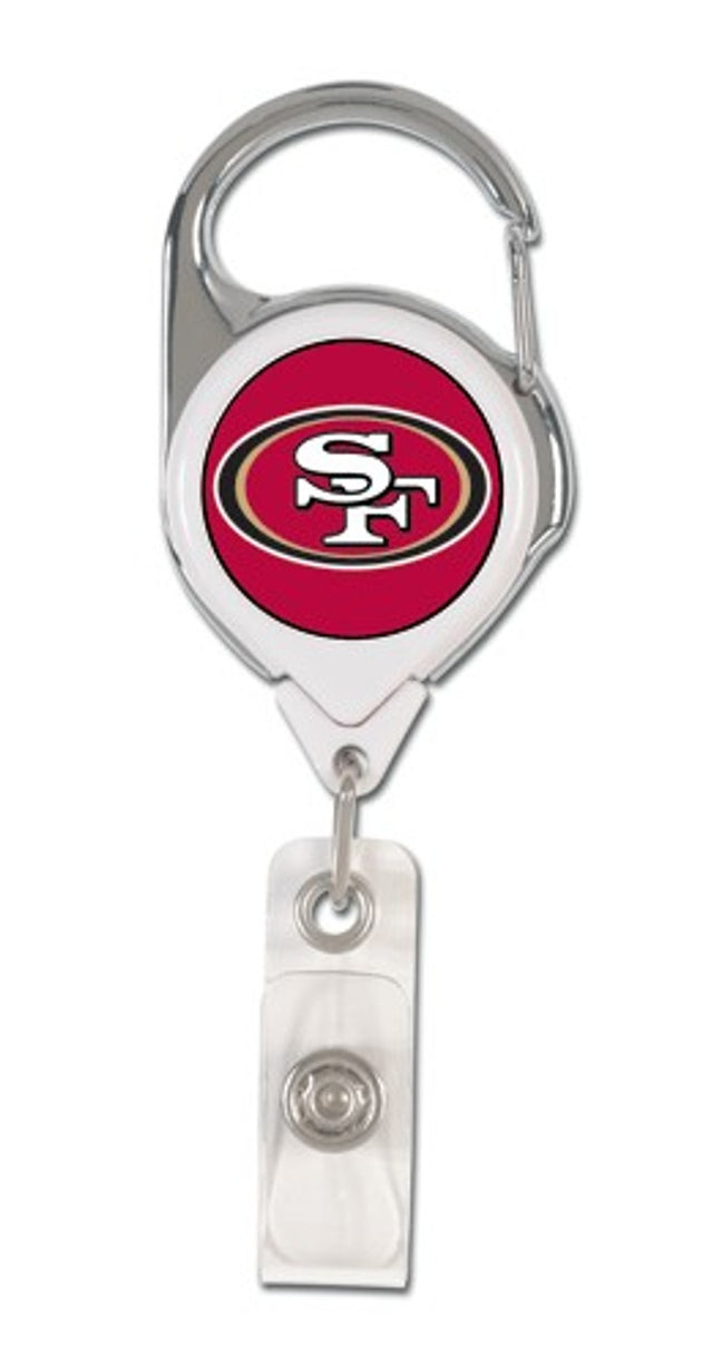 Porta credencial retráctil premium de los San Francisco 49ers