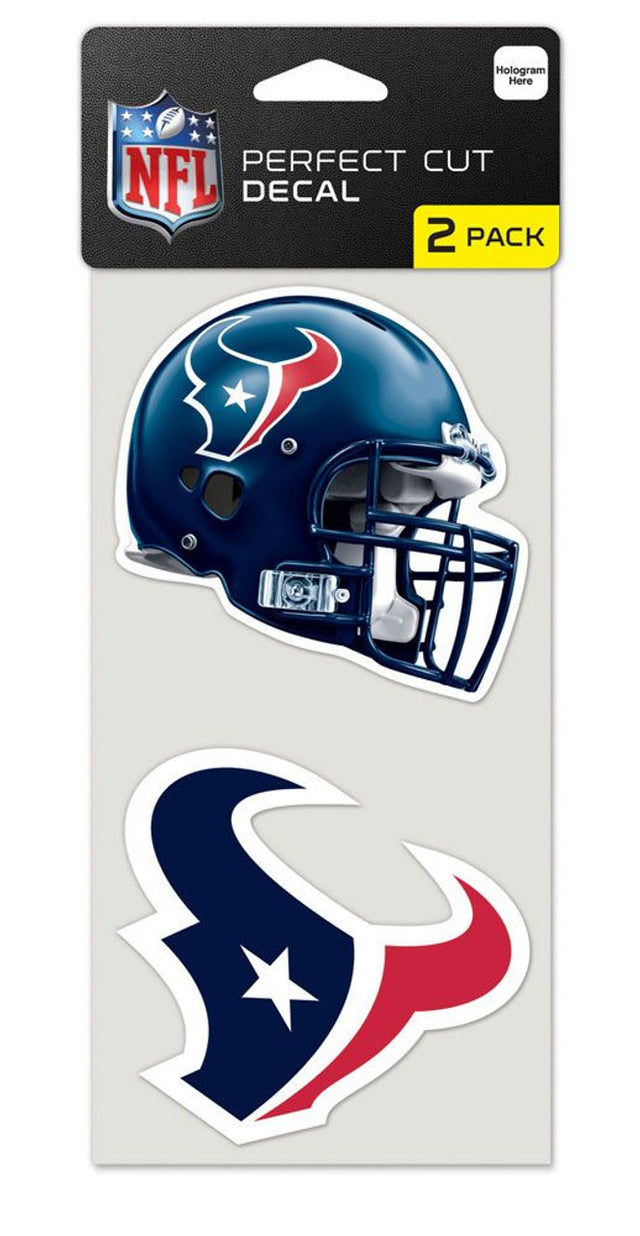 Juego de 2 calcomanías troqueladas de los Houston Texans