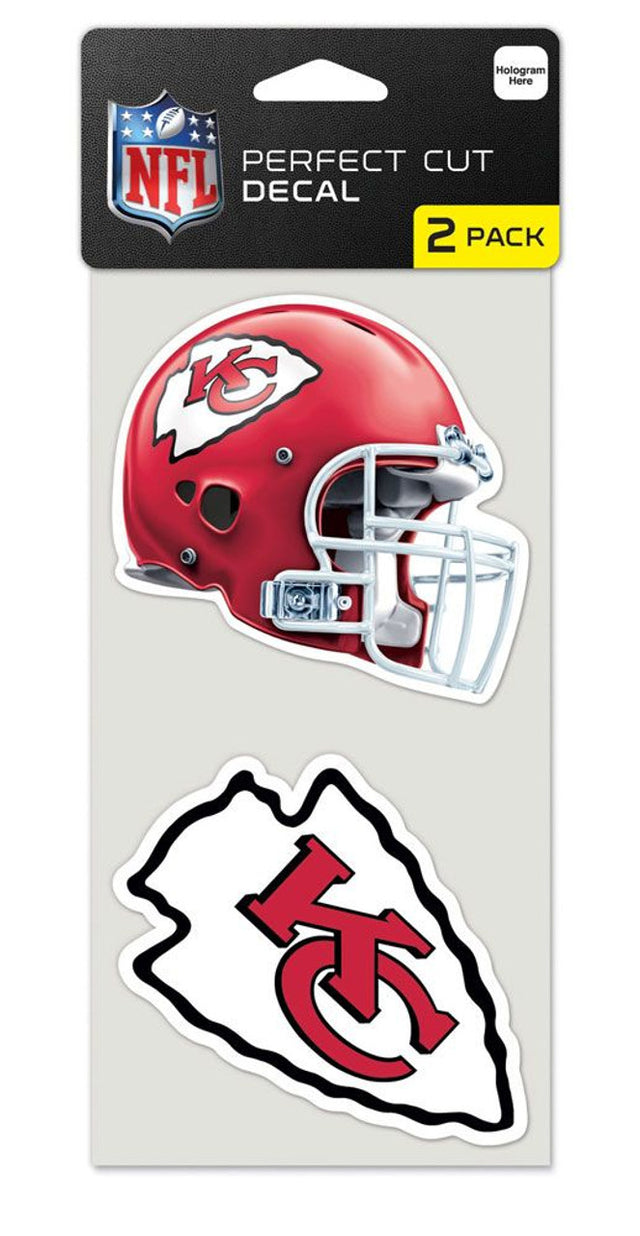 Kansas City Chiefs Set of 2 Die Cut Decals