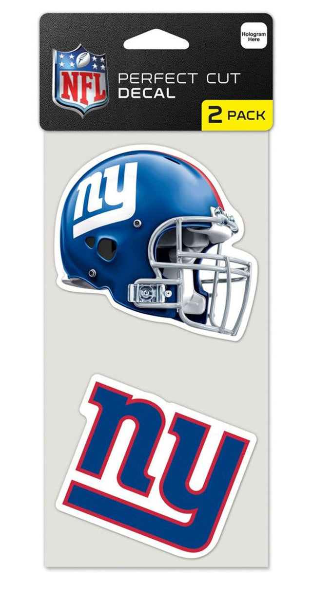 Juego de 2 calcomanías troqueladas de los New York Giants