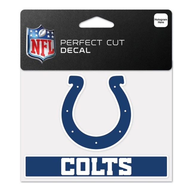 Calcomanía de los Indianapolis Colts de 4,5 x 5,75 pulgadas, corte perfecto en color