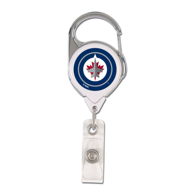 Porta credencial retráctil premium de Winnipeg Jets