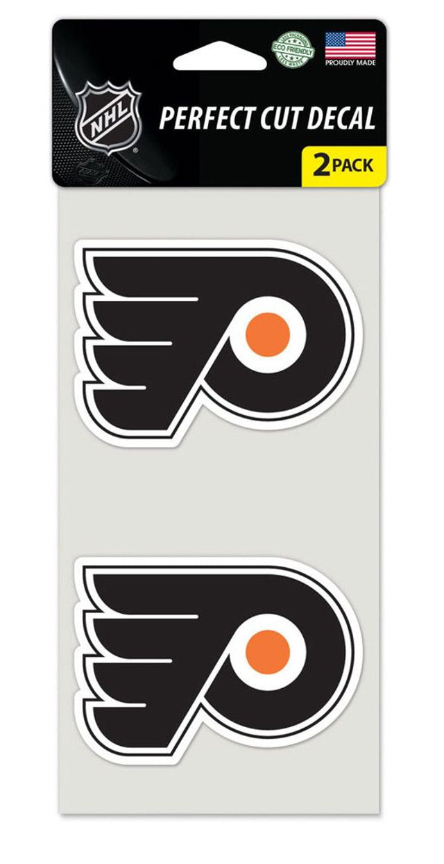 Juego de 2 calcomanías troqueladas de los Philadelphia Flyers