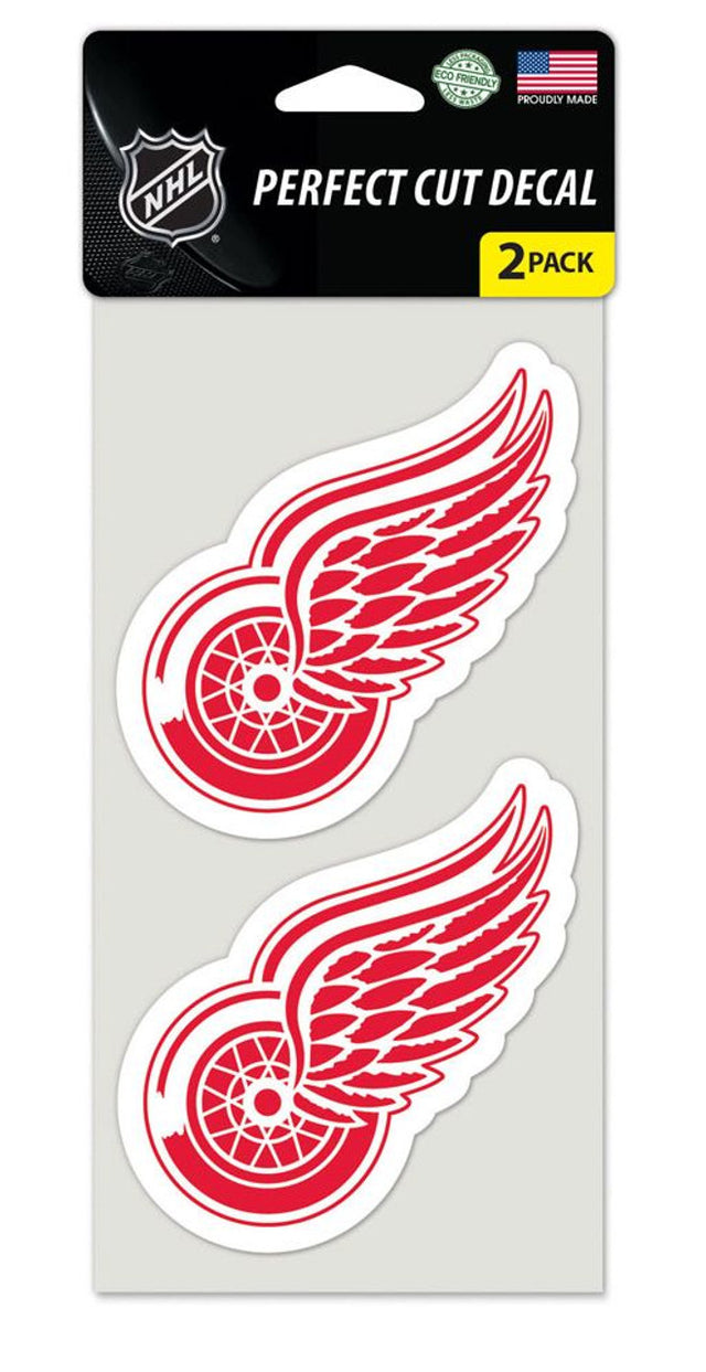 Juego de 2 calcomanías troqueladas de los Detroit Red Wings