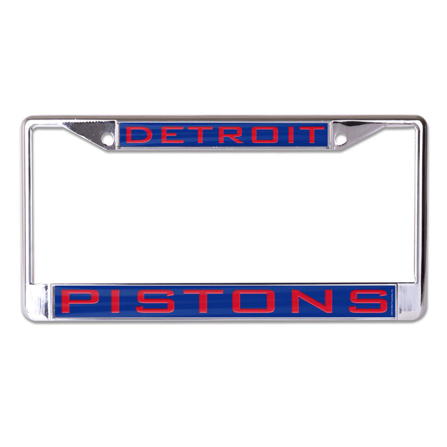 Detroit Pistons License Plate Frame - Inlaid