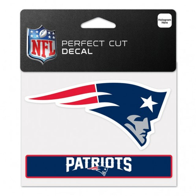 New England Patriots Decal 4.5x5.75 Perfect Cut Color