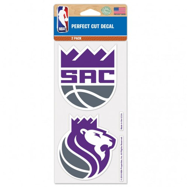 Sacramento Kings Decal 4x4 Perfect Cut Set of 2