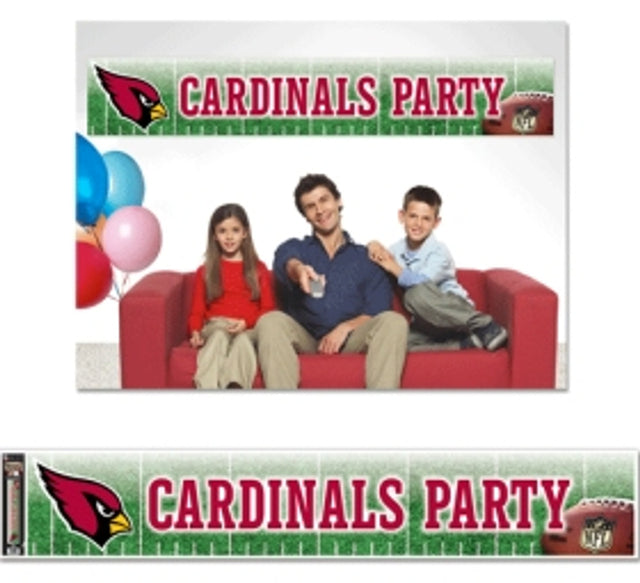 Banner de los Cardenales de Arizona de 12 x 65 pulgadas, estilo fiesta CO