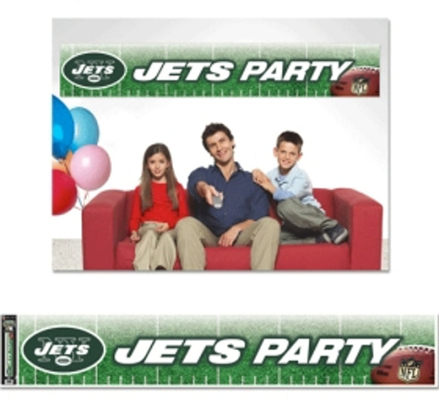 Banner de los New York Jets de 12 x 65 estilo fiesta CO