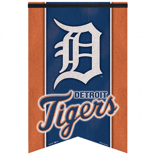 Banderín de fieltro de primera calidad de estilo banderín de los Detroit Tigers de 17 x 26 pulgadas