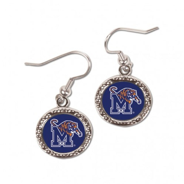 Pendientes de los Memphis Tigers de estilo redondo