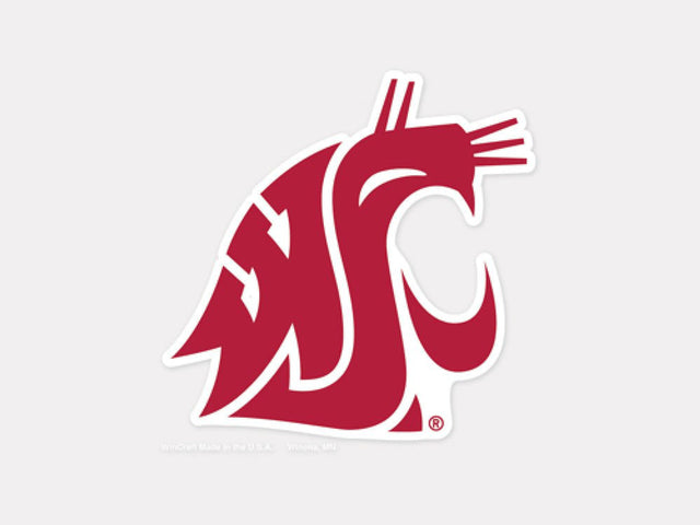 Calcomanía de los Washington State Cougars, corte perfecto en color 4x4