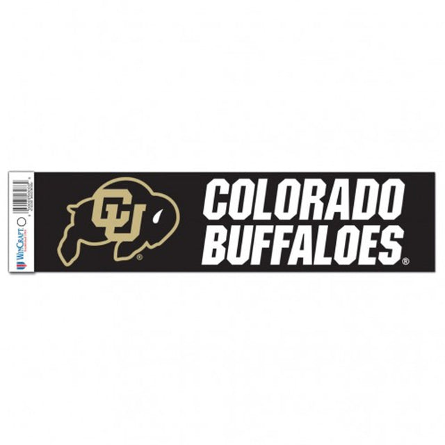 Calcomanía de Colorado Buffaloes, estilo tira para parachoques de 3 x 12 pulgadas