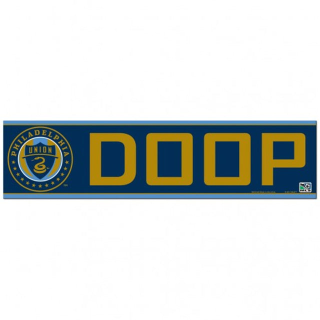 Philadelphia Union Decal 3x12 Bumper Strip Style DOOP Design