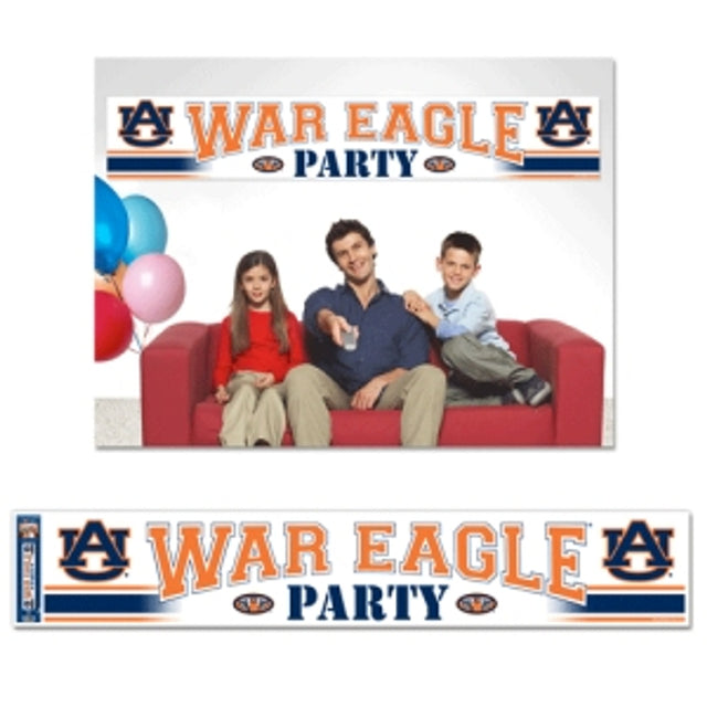 Banner de los Auburn Tigers de 12 x 65 pulgadas, estilo fiesta CO