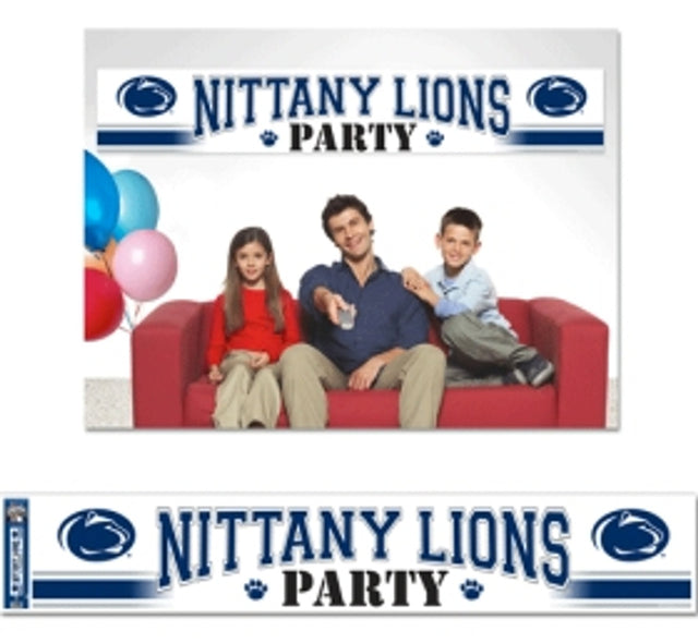 Pancarta de los Penn State Nittany Lions de 12 x 65 estilo fiesta CO