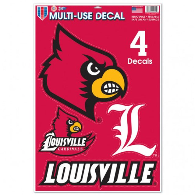 Calcomanía de los Cardenales de Louisville de 11 x 17 pulgadas