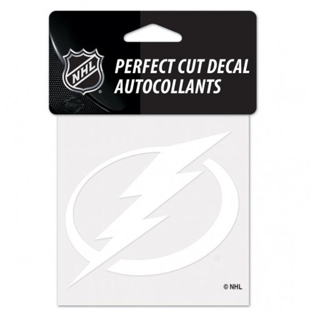 Tampa Bay Lightning Decal 4x4 Perfect Cut White