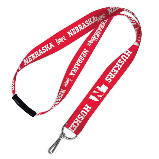 Nebraska Cornhuskers Lanyard 3/4" Breakaway with Detachable Buckle