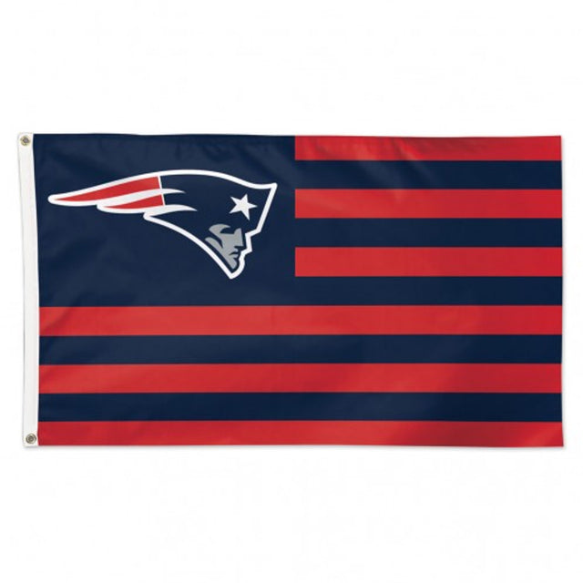 Bandera de los New England Patriots de 3 x 5 pulgadas, diseño americano de lujo