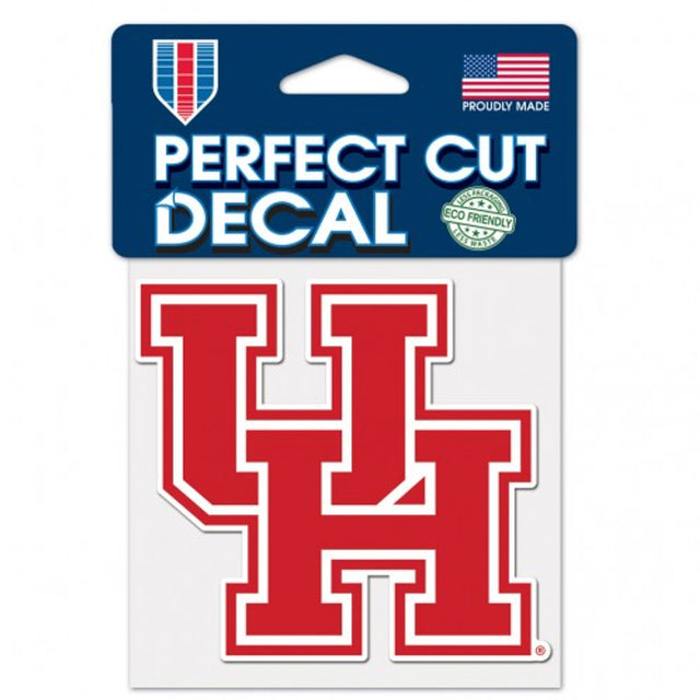 Calcomanía de los Houston Cougars 4x4 con corte perfecto y color