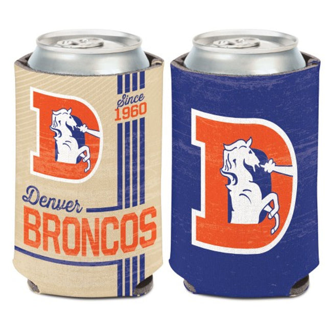 Enfriador de latas de los Denver Broncos, diseño vintage